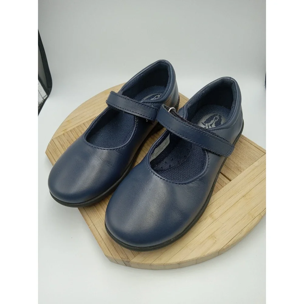 Hush Puppies Girl Shoes 12 Wide Lexi Navy Blue Leather School‎ or Formal